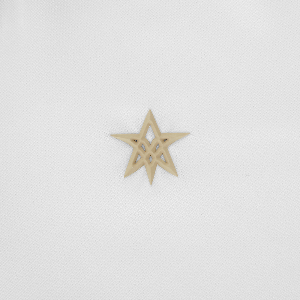 VERALUCE Golf Aster Open Two Tone Short-Sleeved Shirt White