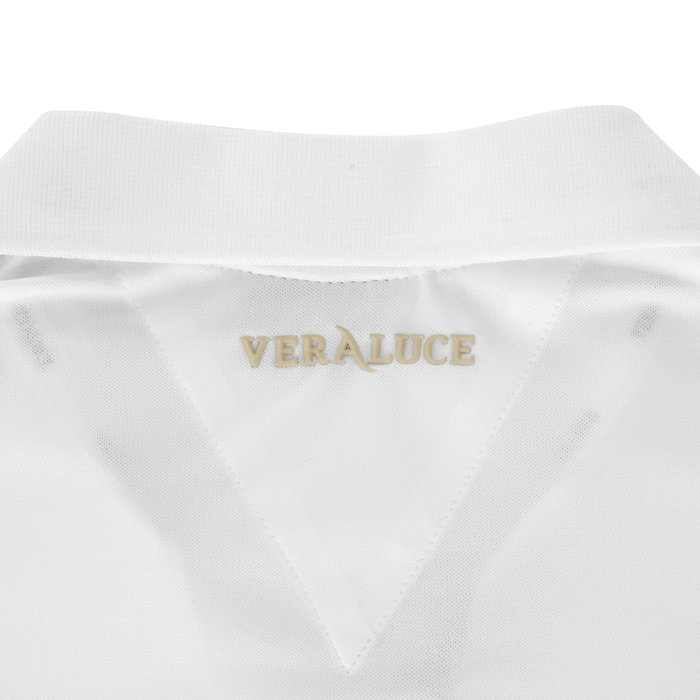 VERALUCE Golf Aster Open Two Tone Short-Sleeved Shirt White