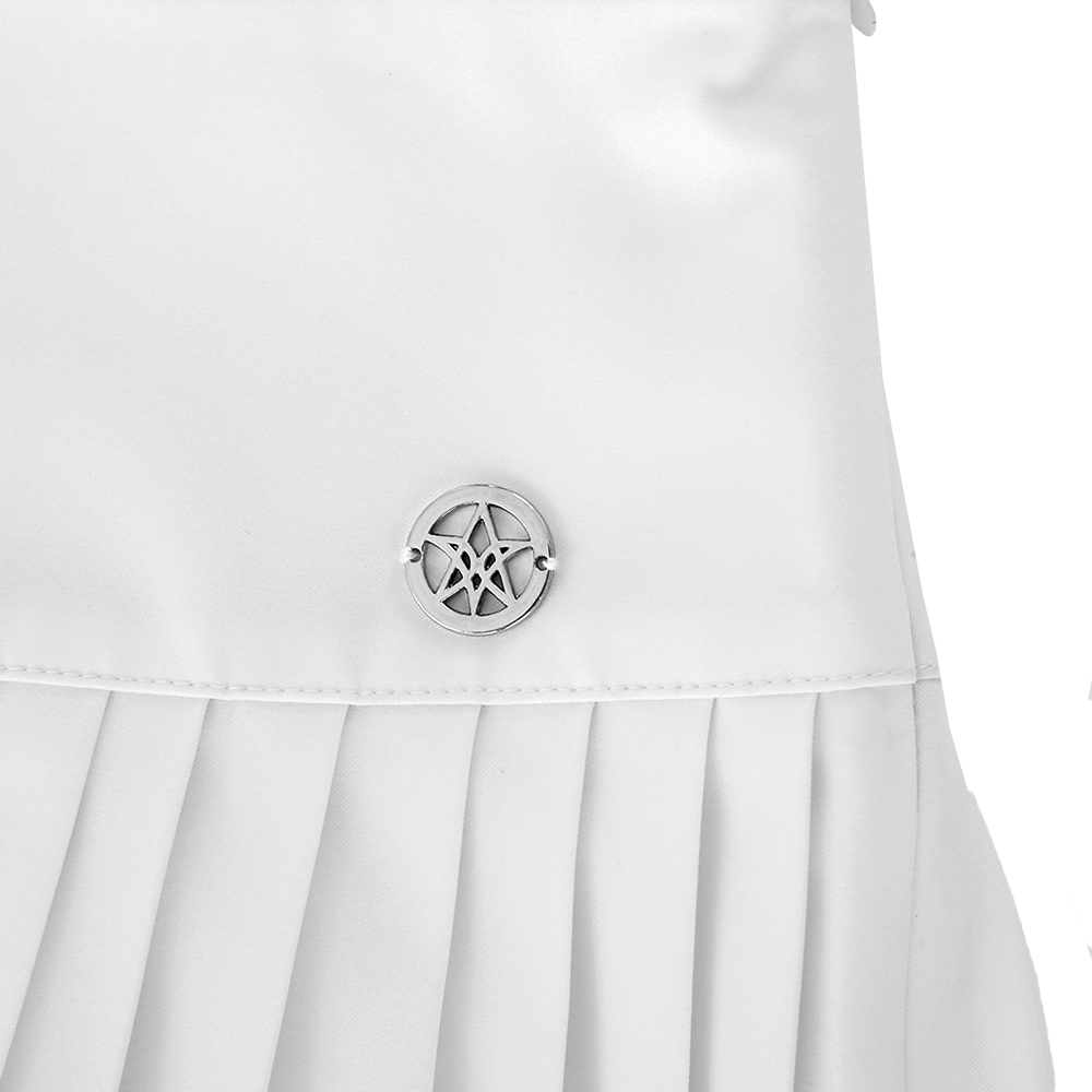VERALUCE Golf Mandy Flared Pleats Skirt White