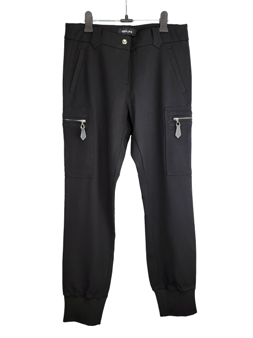 VERALUCE Golf Astin embroidered logo spandex jogger pants Black