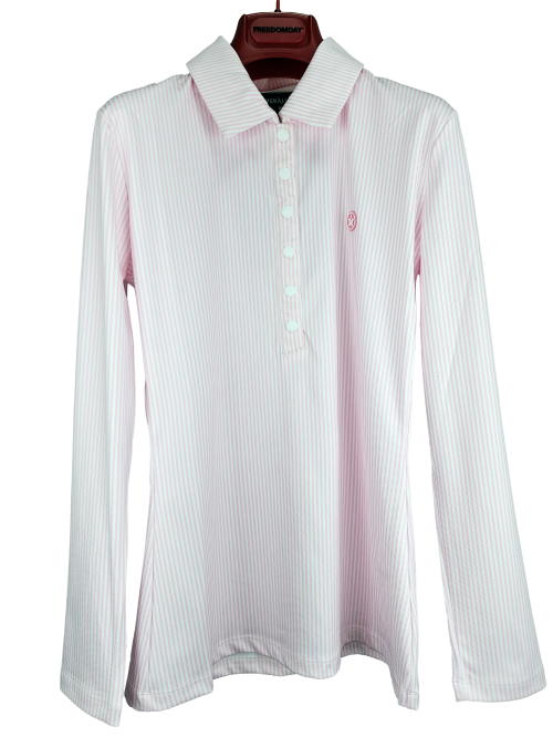 Norma Long Stripe  Shirt Pink