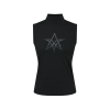 VERALUCE Golf Vivian Big Logo Sleeveless Vest Black