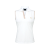 VERALUCE Golf Vivian Open Two Tone Sleeveless Shirt White
