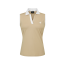 VERALUCE Golf Vivian Open Two Tone Sleeveless Shirt Beige