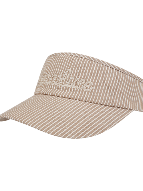 VERALUCE Golf Muses Stripe Visor Beige