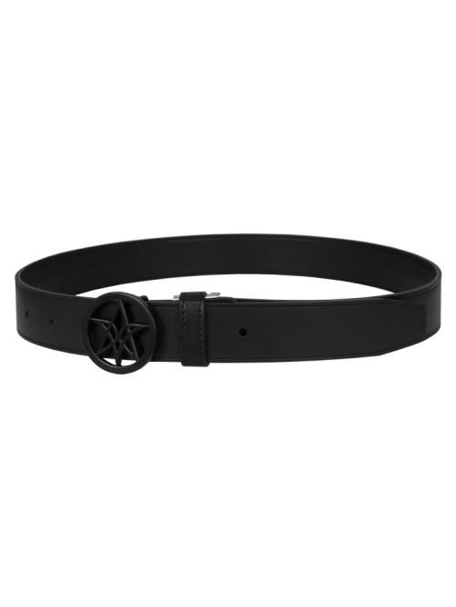 VERALUCE Golf Haeace Leather Belt Black