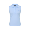VERALUCE Golf Vivian Simple Collar Sleeveless Shirt Sky blue