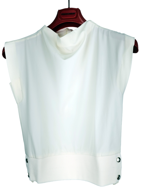 VERALUCE Golf Mandy Sleeveless Shirt Ivory