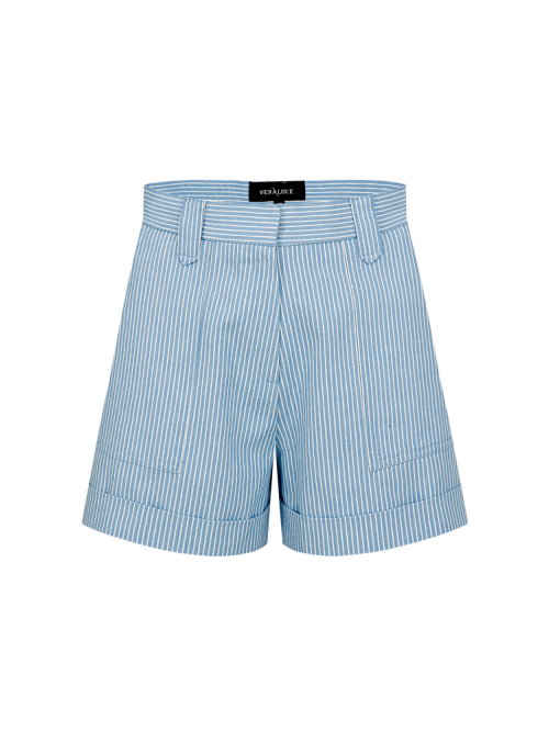 VERALUCE Golf Muses Stripe Short Pants Blue