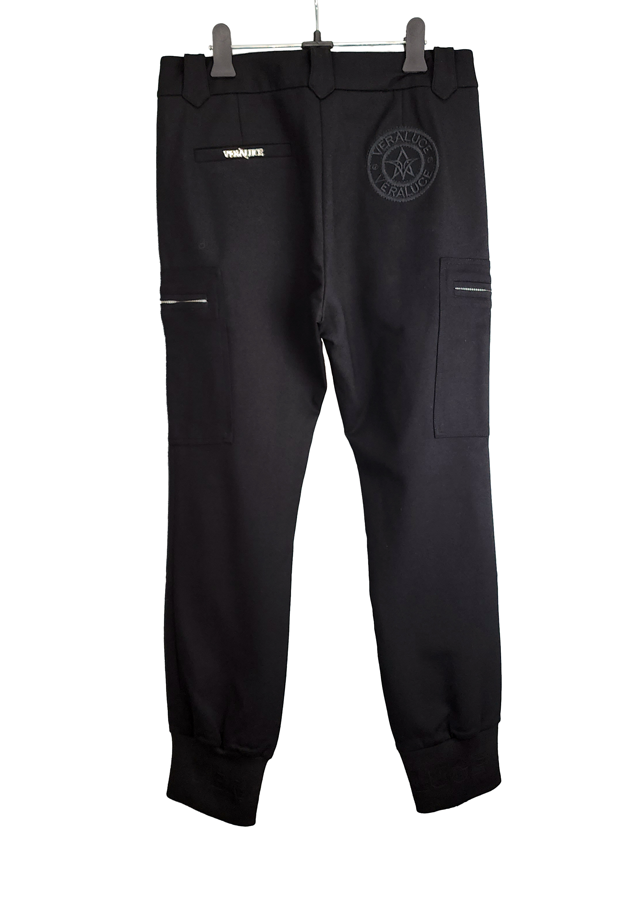 VERALUCE Golf Astin embroidered logo spandex jogger pants Black