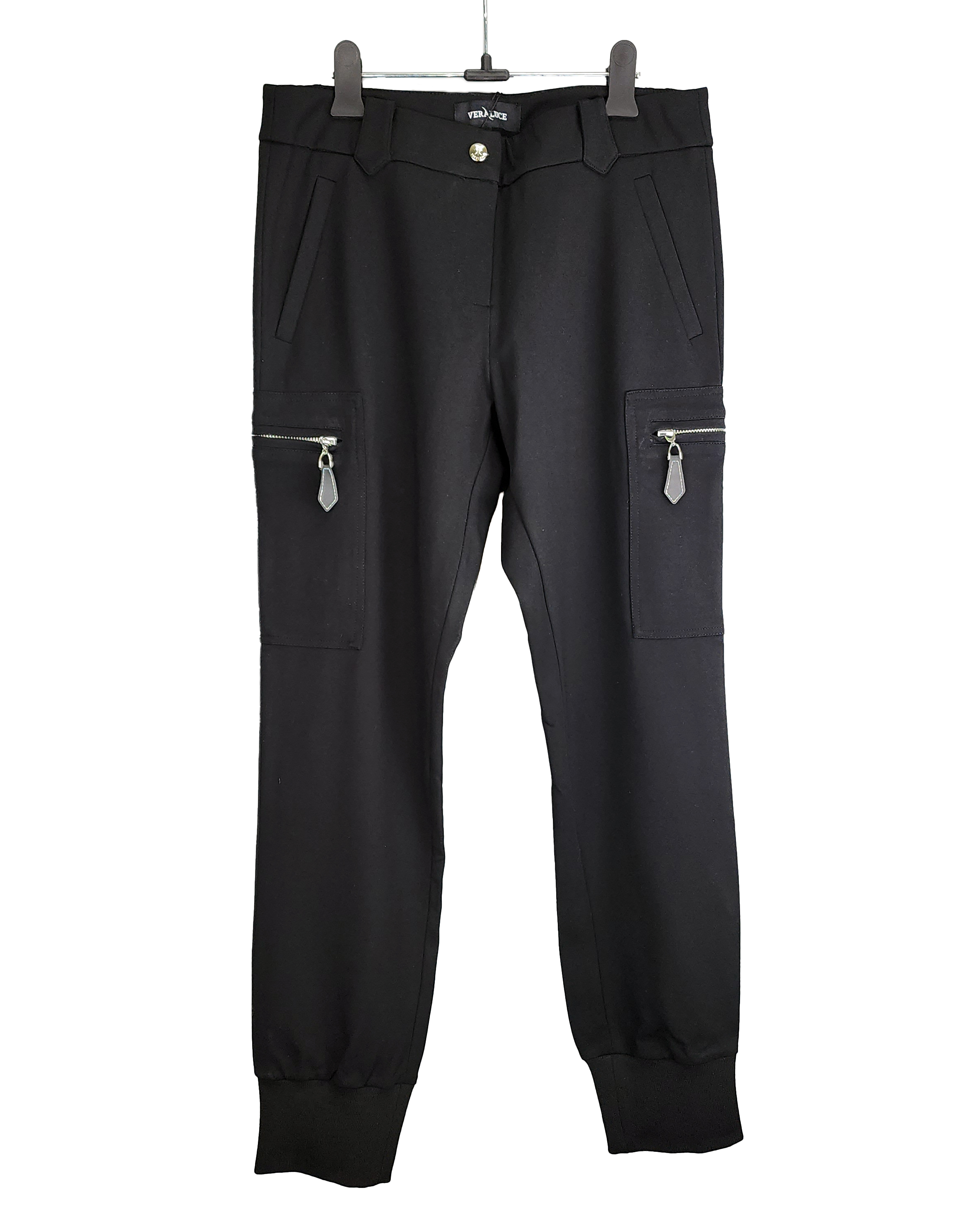 VERALUCE Golf Astin embroidered logo spandex jogger pants Black