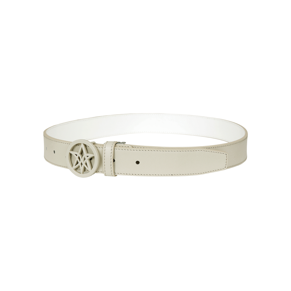 VERALUCE Golf Haeace Leather Belt Beige