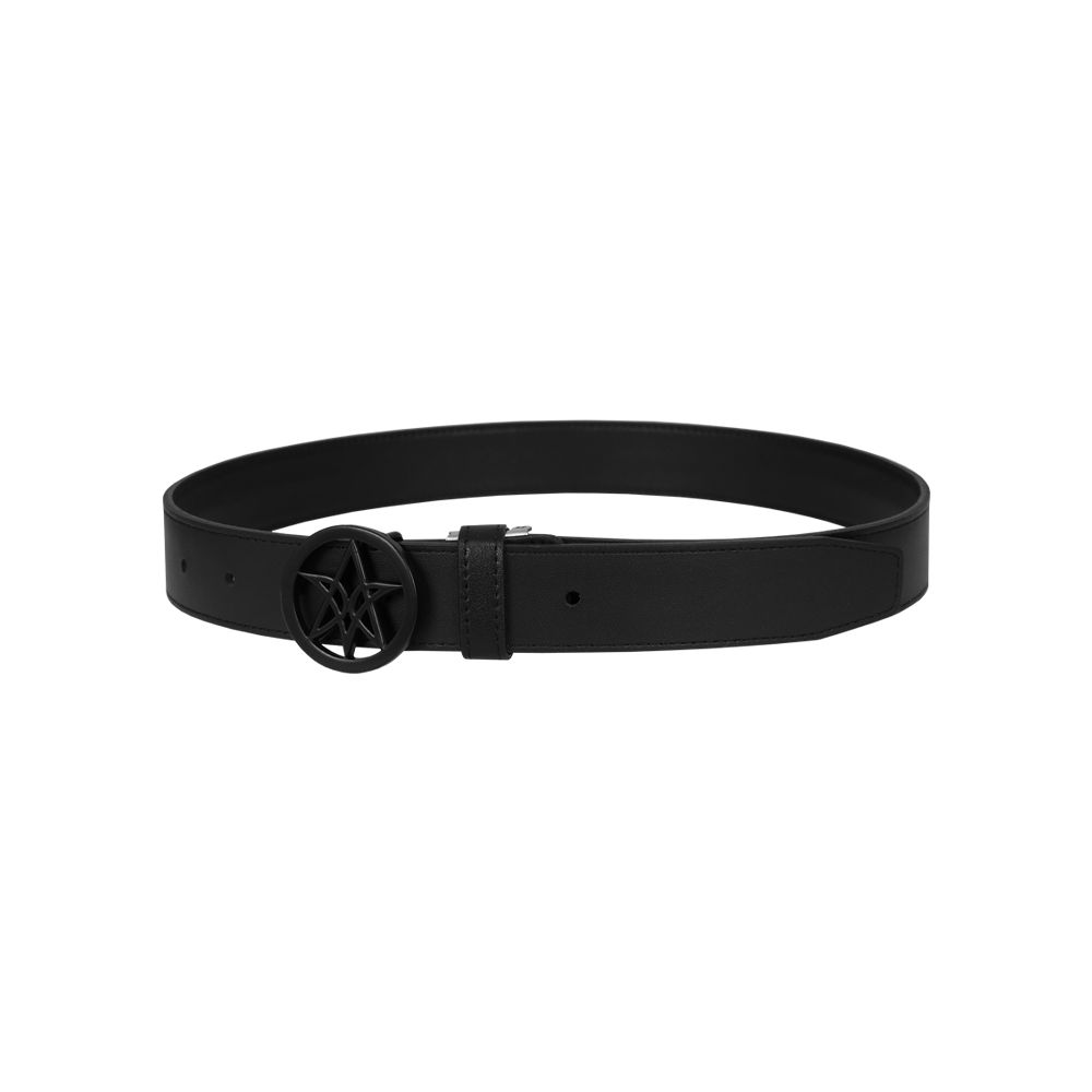 VERALUCE Golf Haeace Leather Belt Black