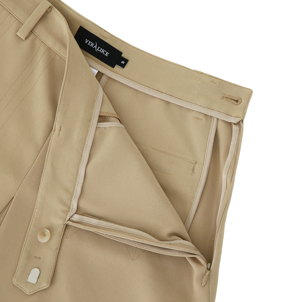 VERALUCE Golf Luna Wide Short Pants Beige