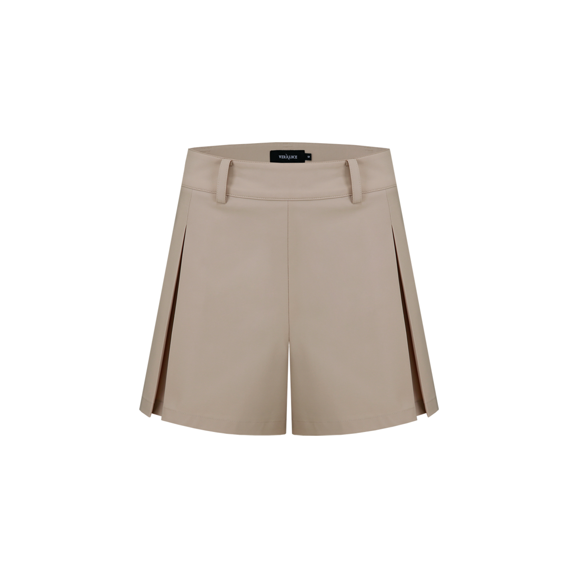 VERALUCE Golf Luna Solid Line Short Pants Beige