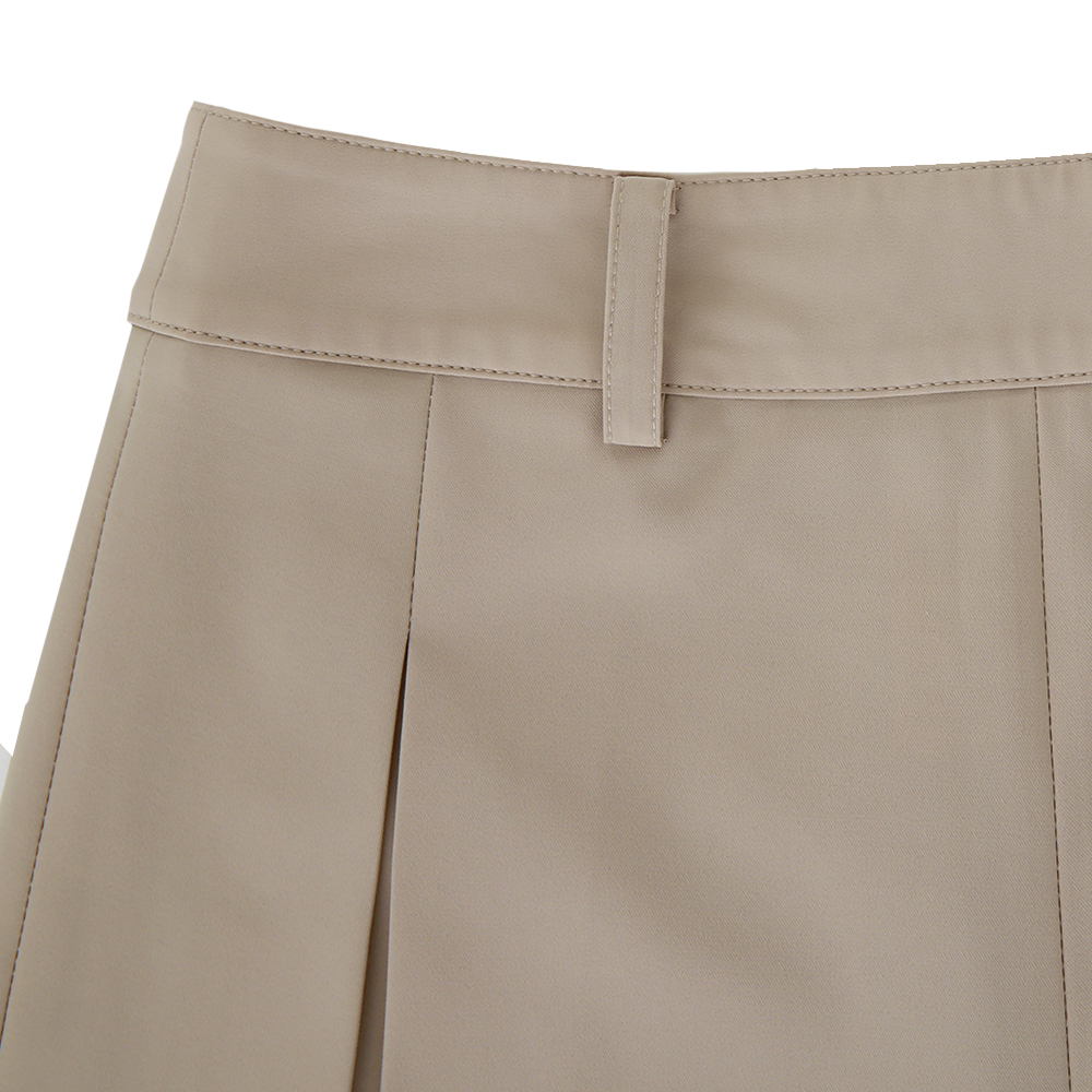 VERALUCE Golf Luna Solid Line Short Pants Beige