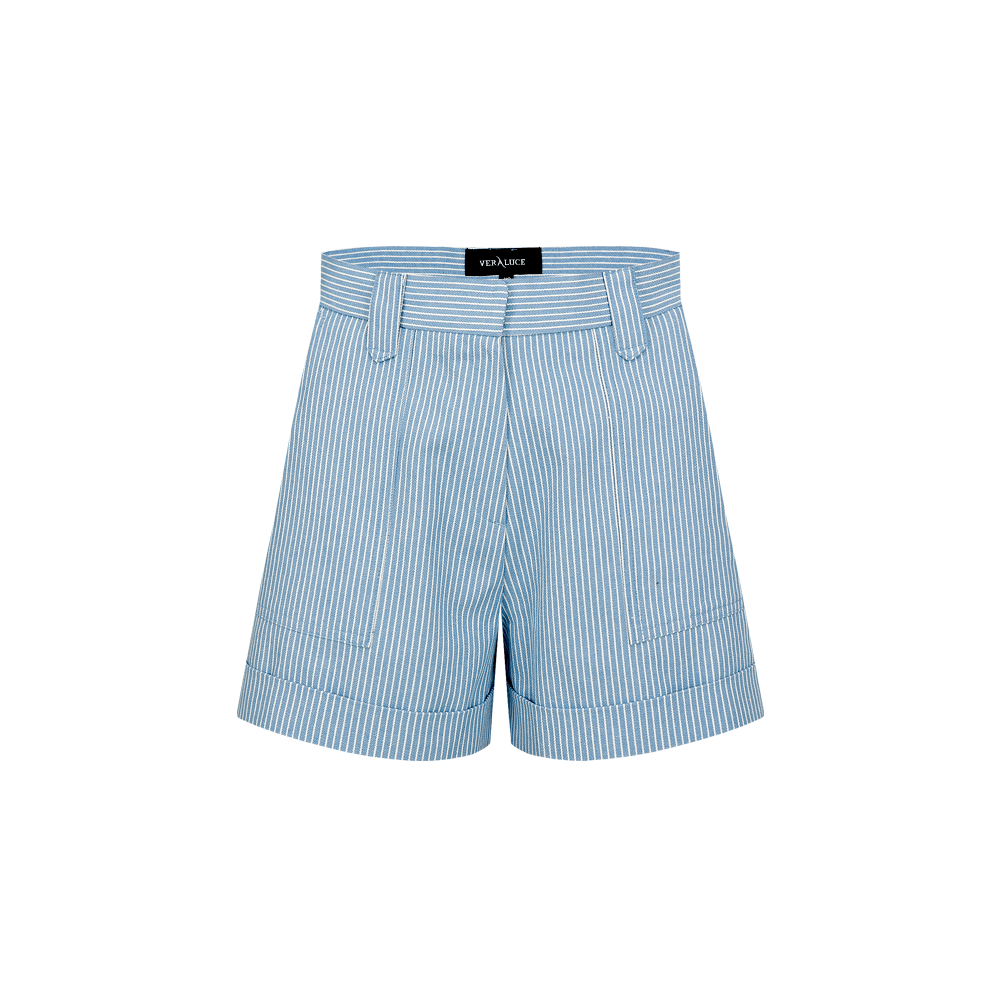 VERALUCE Golf Muses Stripe Short Pants Blue